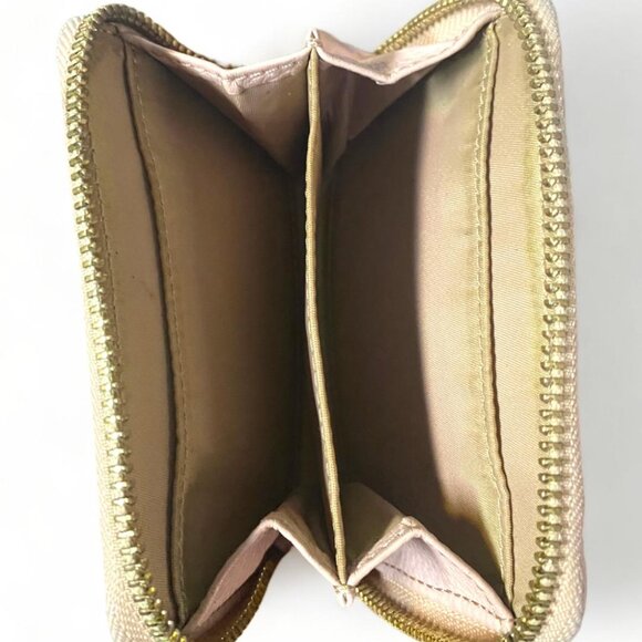 TORY BURCH - BLUSH PINK LEATHER WRISTLET KEY COIN POURSE - WITH TASSLE - Picture 2 of 3